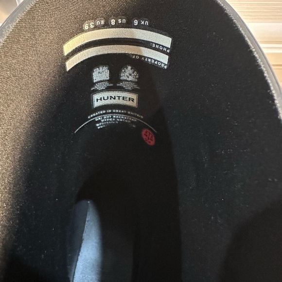 🖤 HUNTER Original Adjustable Rain Boot Black 8 - Picture 7 of 9